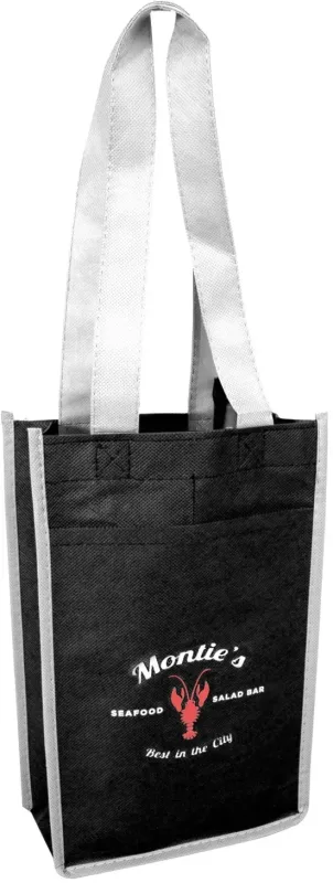 Custom Print Non-Woven Wine Bags (2 Bottle) — view 2