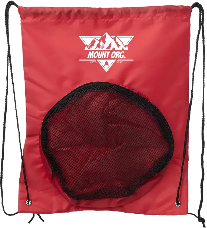 Ball Carrier Drawstring Sport Packs (1 Color) — view 3