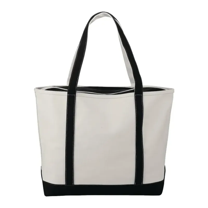 Baltic 24oz Cotton Canvas Tall Zippered Tote — view 4