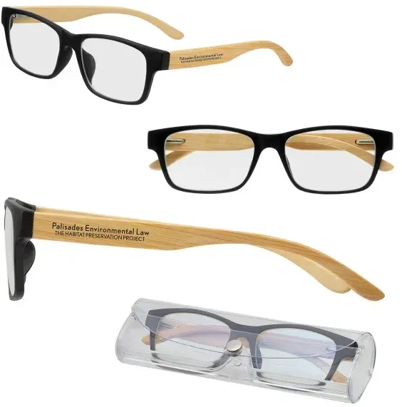 Bamboo Arm Blue Light Glasses