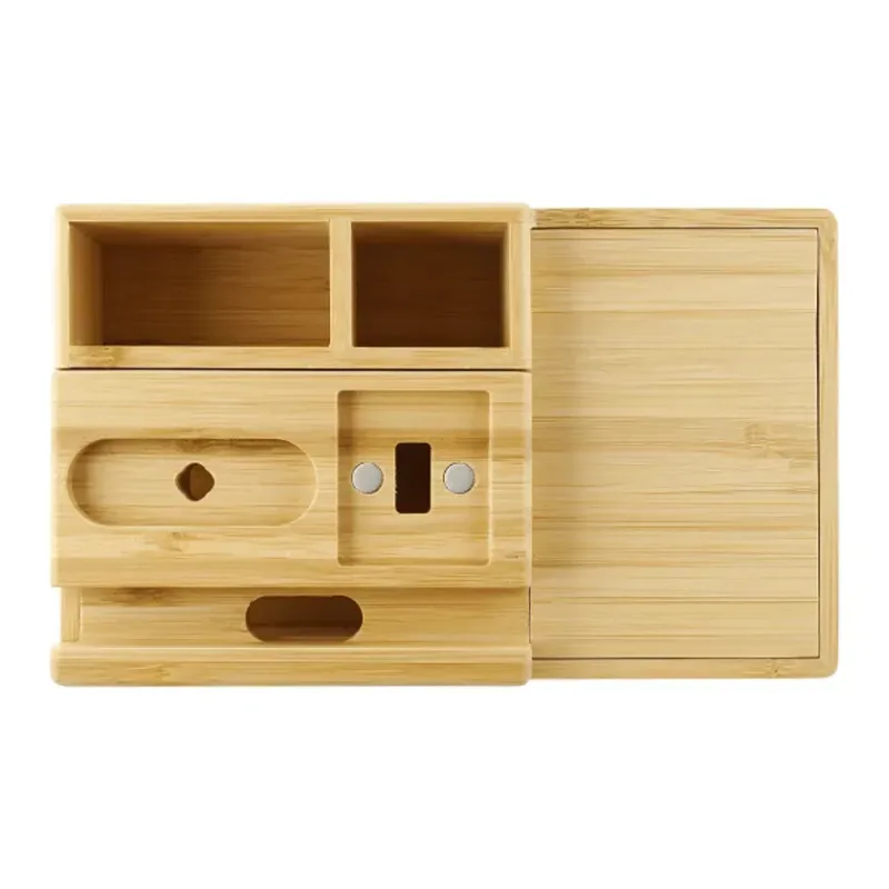 Custom Bamboo Wireless Charging Dock Station — view 9