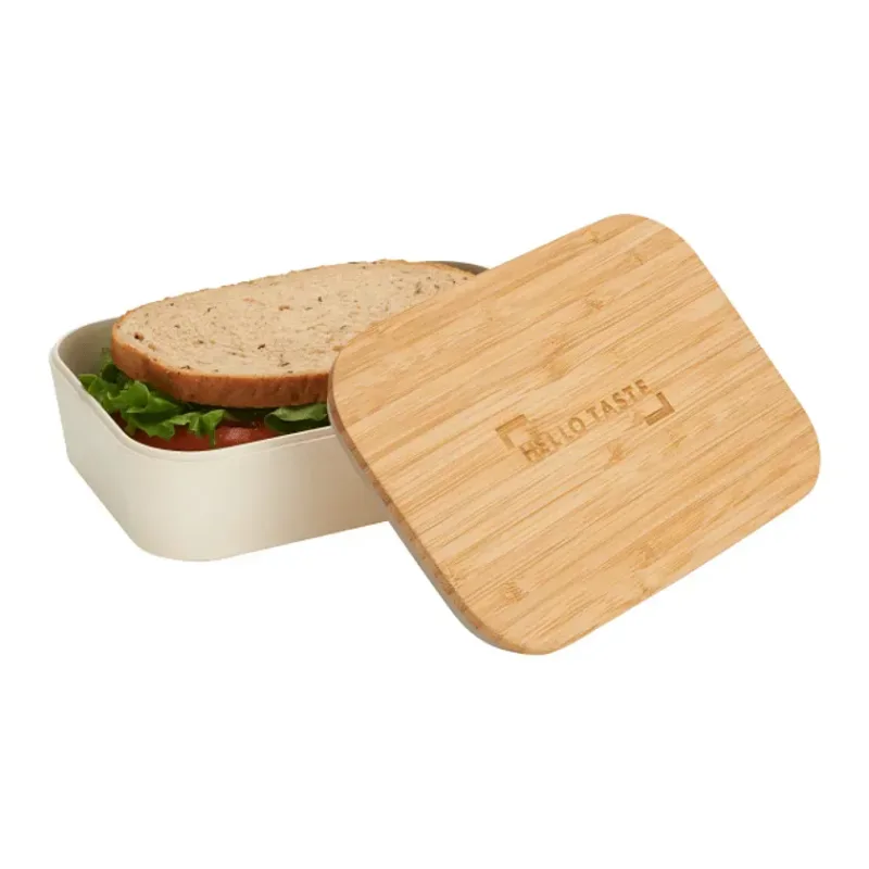 Bamboo Fiber Lunch Box with Cutting Board Lid — view 9