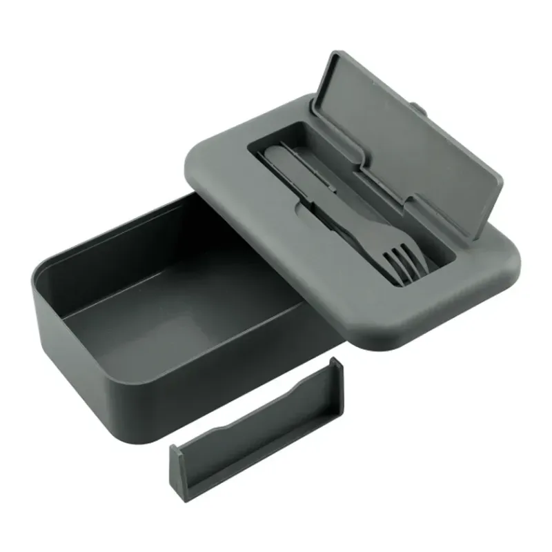 Personalized Bamboo Fiber Lunch Box with Utensils — view 16