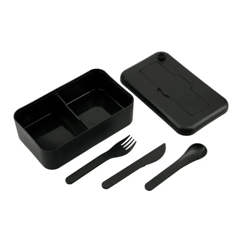 Personalized Bamboo Fiber Lunch Box with Utensils — view 5