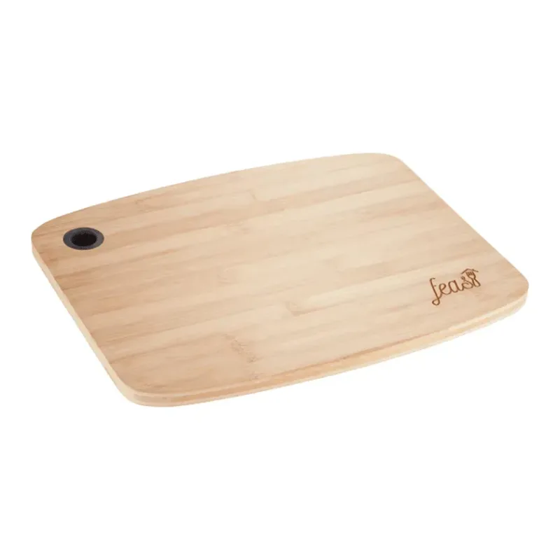 Bamboo Large Cutting Board with Silicone Grip — view 4