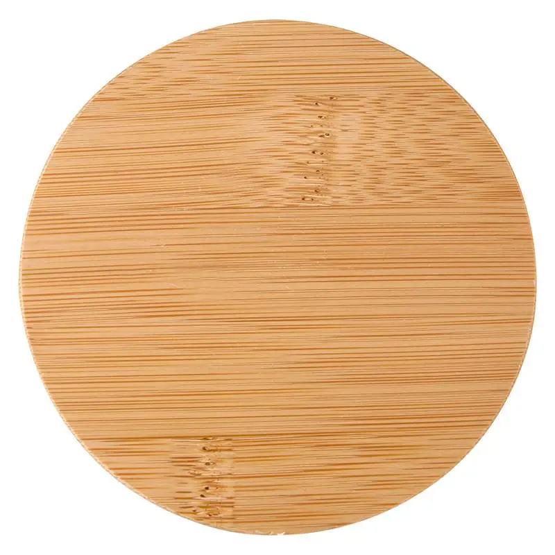 Bamboo Lid-Covered Glass Container