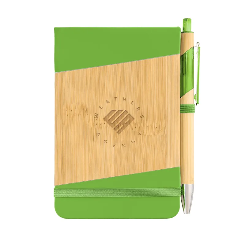 Bamboo Look Jotter & Pen — view 4