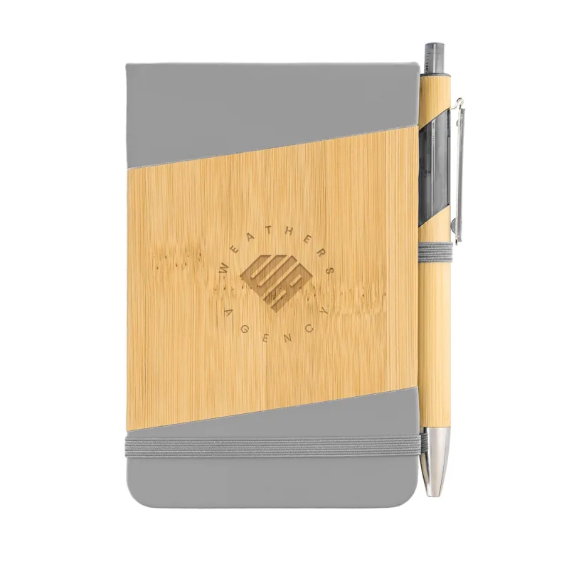 Bamboo Look Jotter & Pen — view 5