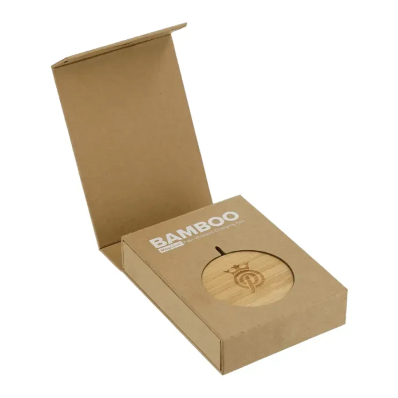 Custom Bamboo MagClick™ Fast Wireless Charging Pad — view 8