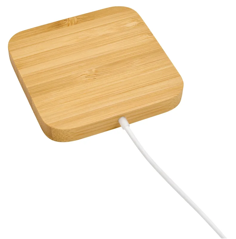 Custom Bamboo Magnet-Hold 15W Wireless Charger — view 2