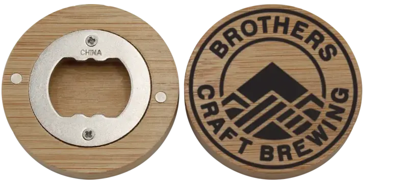 Bamboo Magnetic Bottle Opener