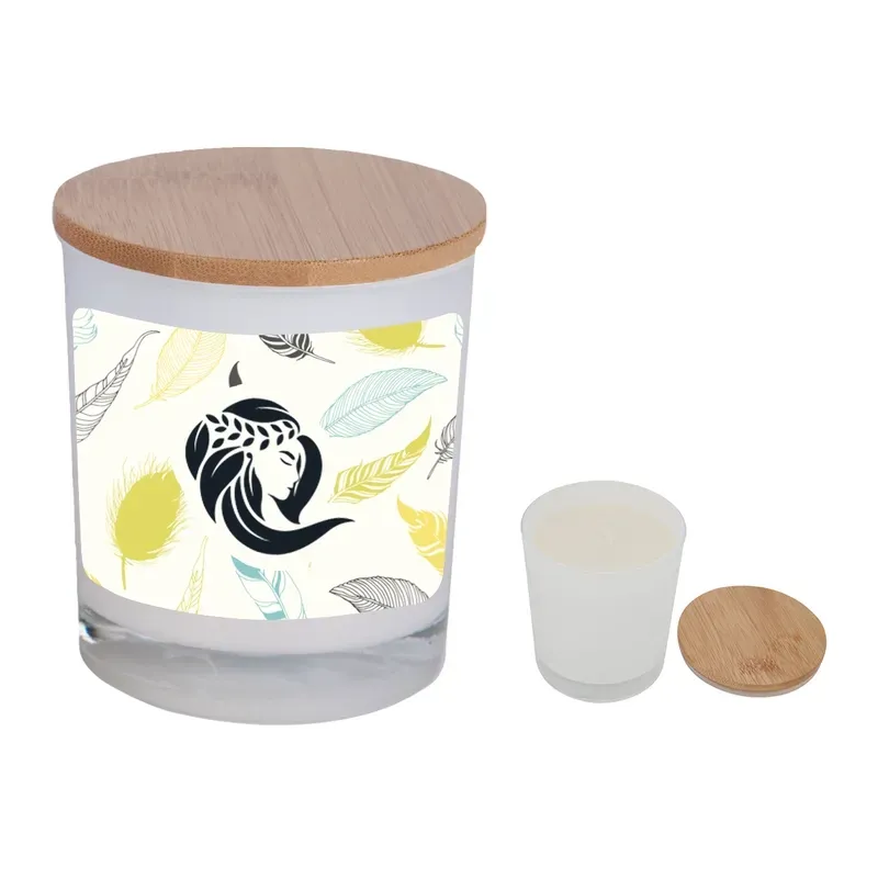 Bamboo Soy Candle With Full Color Label