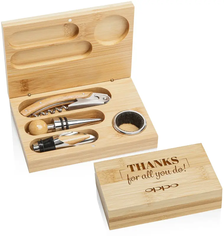 Bamboo Wine Accessory Set