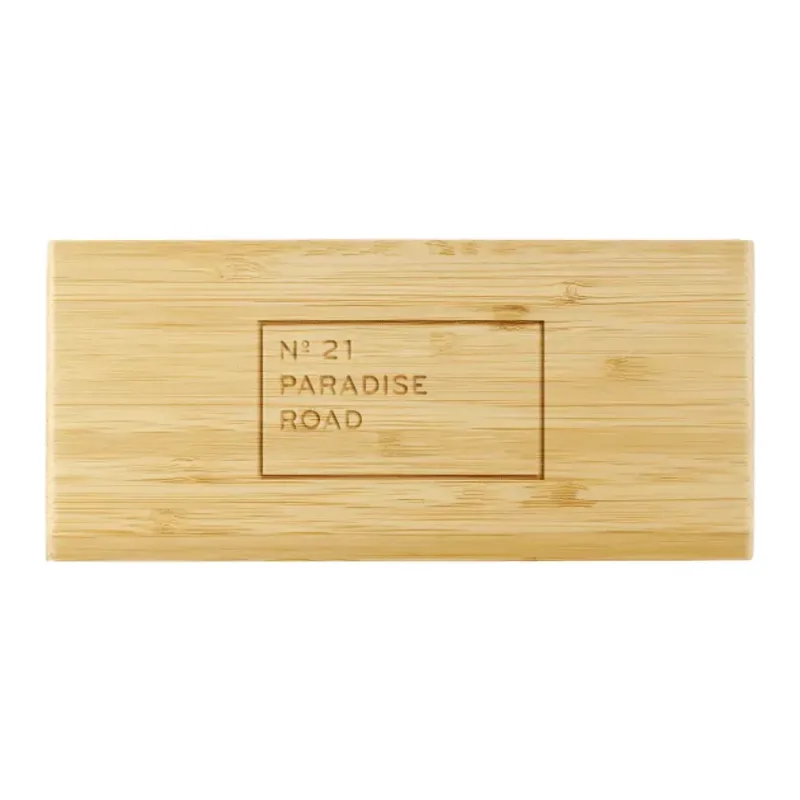 Custom Bamboo Desk Clock with Wireless Charging Feature — view 13