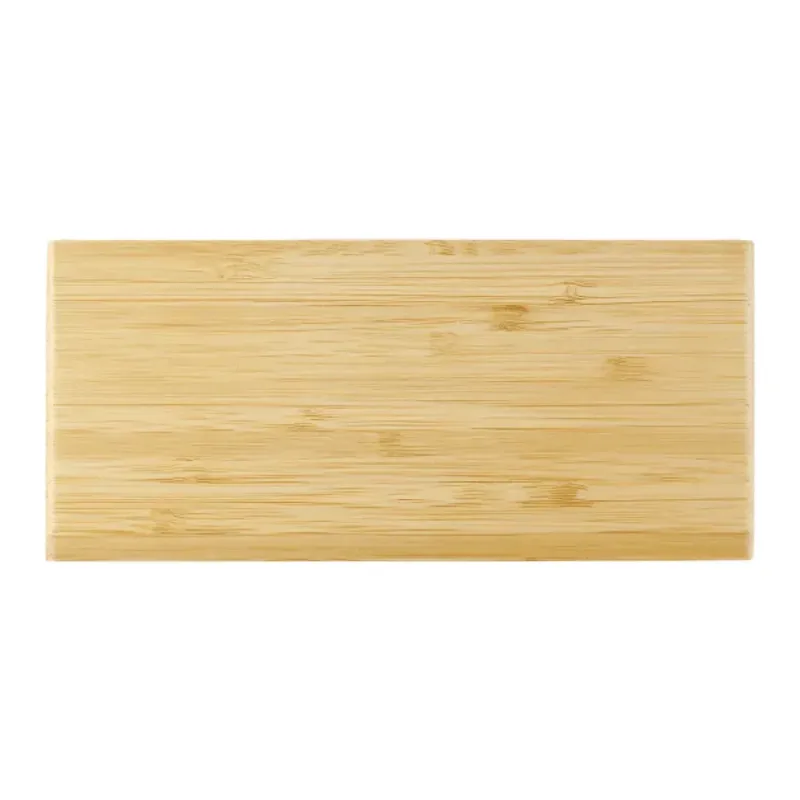 Custom Bamboo Desk Clock with Wireless Charging Feature — view 9