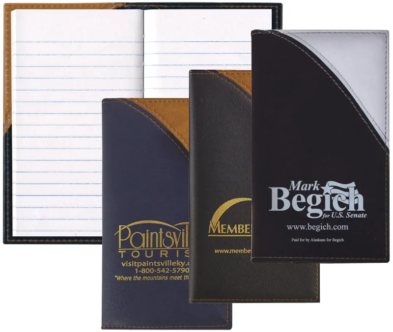 "Custom Barcelona" Personalized Two-Tone Vinyl Soft Cover Tally Book — view 4