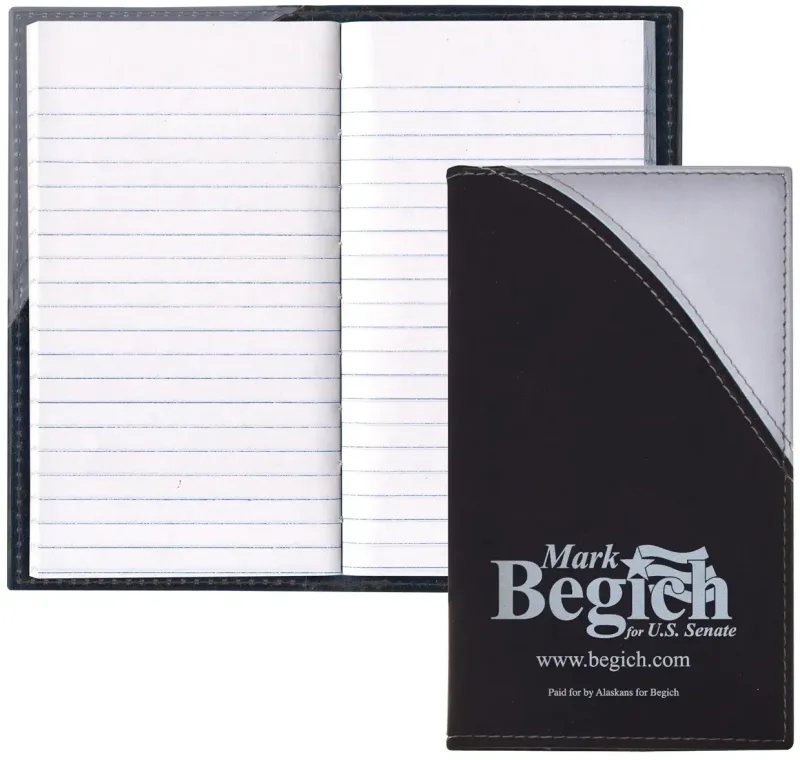 "Custom Barcelona" Personalized Two-Tone Vinyl Soft Cover Tally Book — view 5