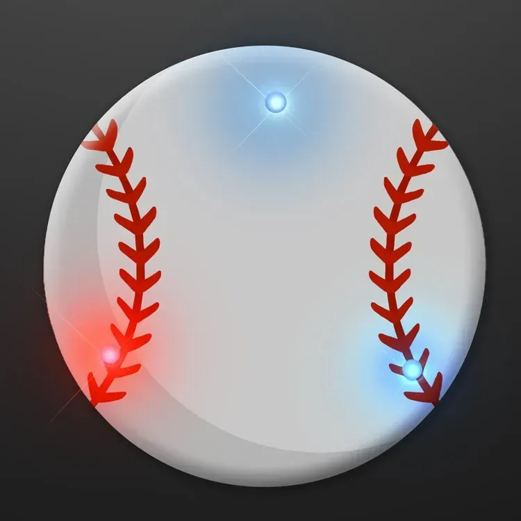 Baseball Flashing Pins With Flashing LED — view 2