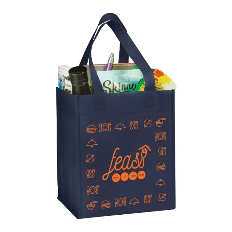 Customizable Basic Grocery Tote - 80g Non-Woven Polypropylene — view 17