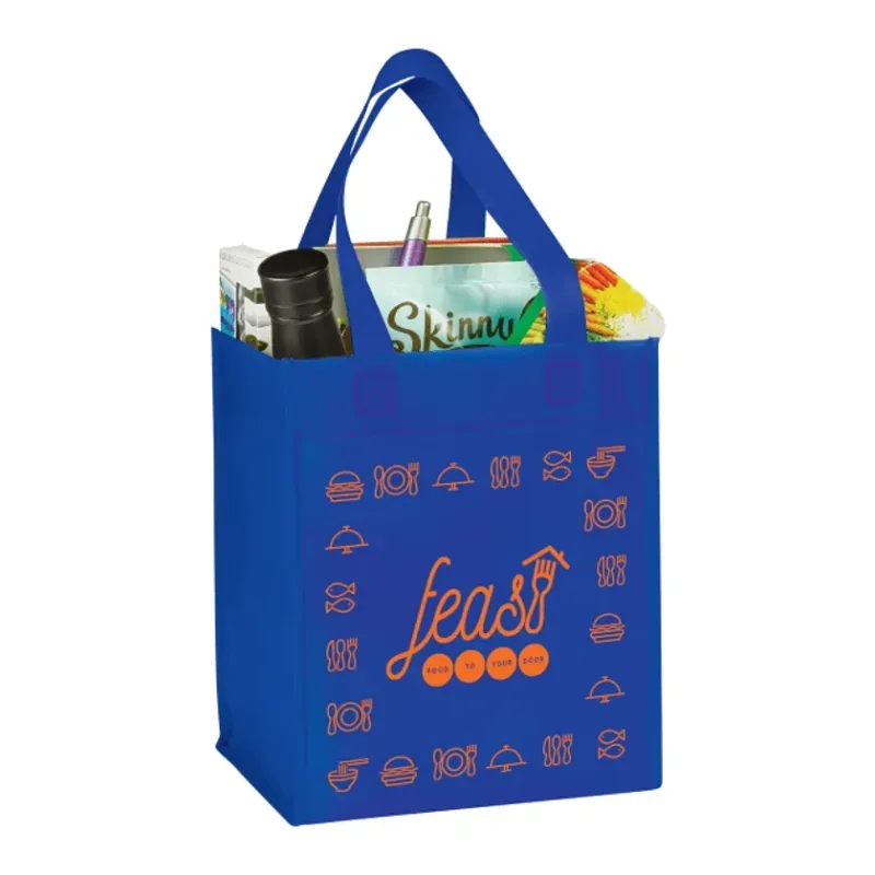 Customizable Basic Grocery Tote - 80g Non-Woven Polypropylene — view 5