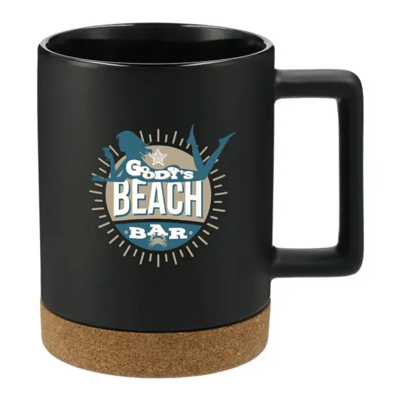 Bates 15oz Ceramic Mug w/ Cork Base — view 3
