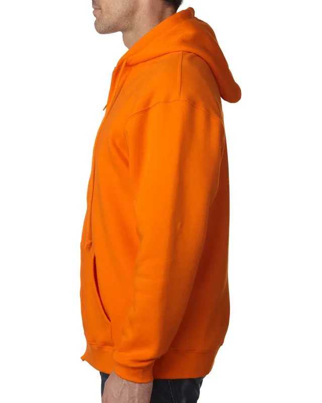 Bayside Adult USA Made Full-Zip Heavyweight Hooded Sweatshirt — view 18