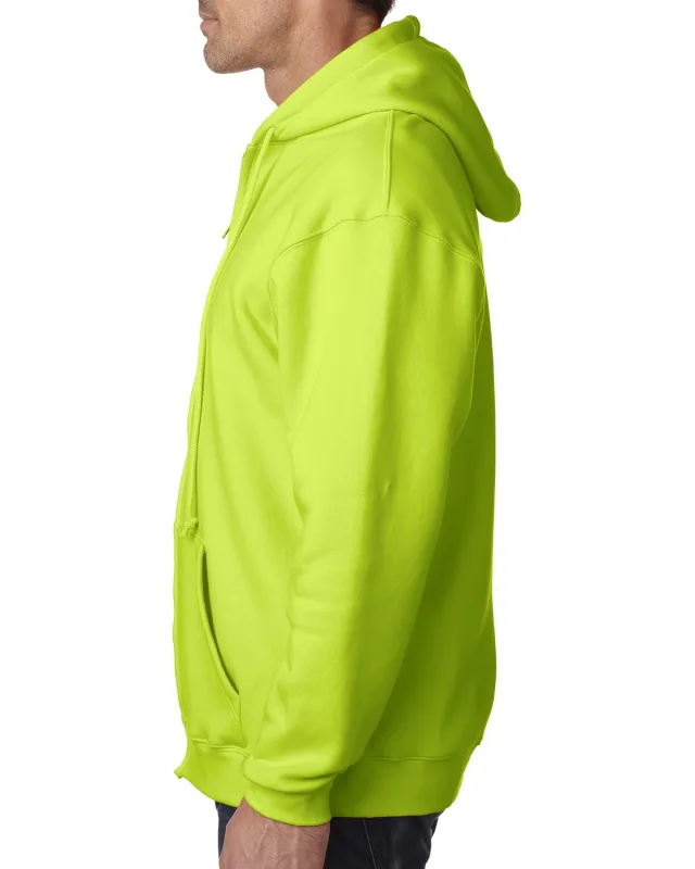 Bayside Adult USA Made Full-Zip Heavyweight Hooded Sweatshirt — view 6