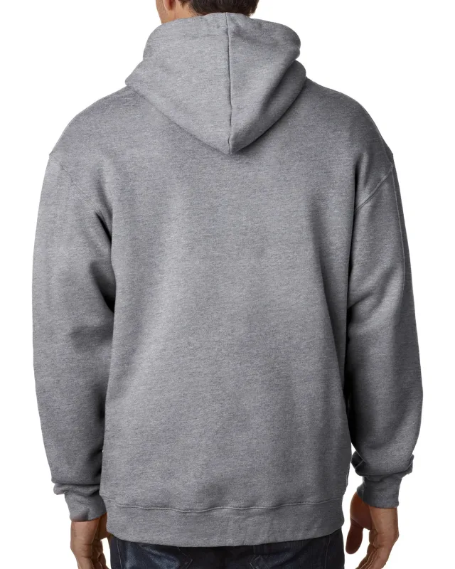 Bayside Adult USA Made Full-Zip Heavyweight Hooded Sweatshirt — view 7