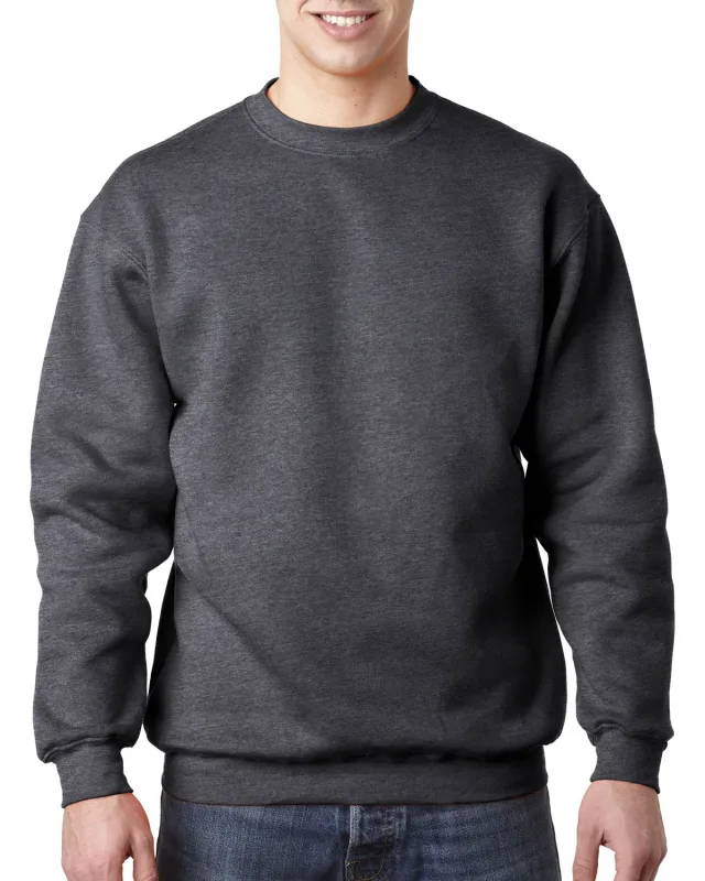 Bayside Adult USA Made Heavyweight Crewneck Sweatshirt — view 2