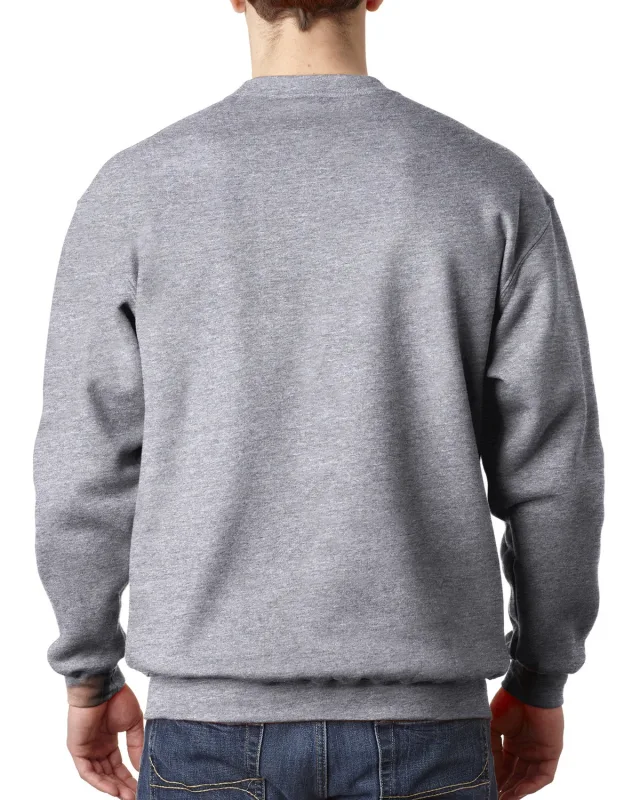 Bayside Adult USA Made Heavyweight Crewneck Sweatshirt — view 4