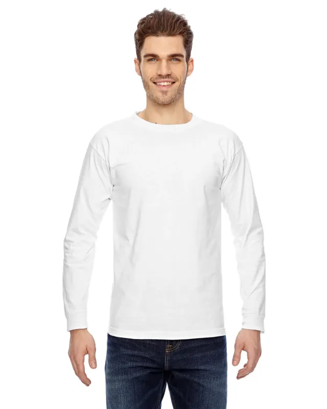 Bayside Unisex USA Made Heavyweight Long-Sleeve T-Shirt — view 2