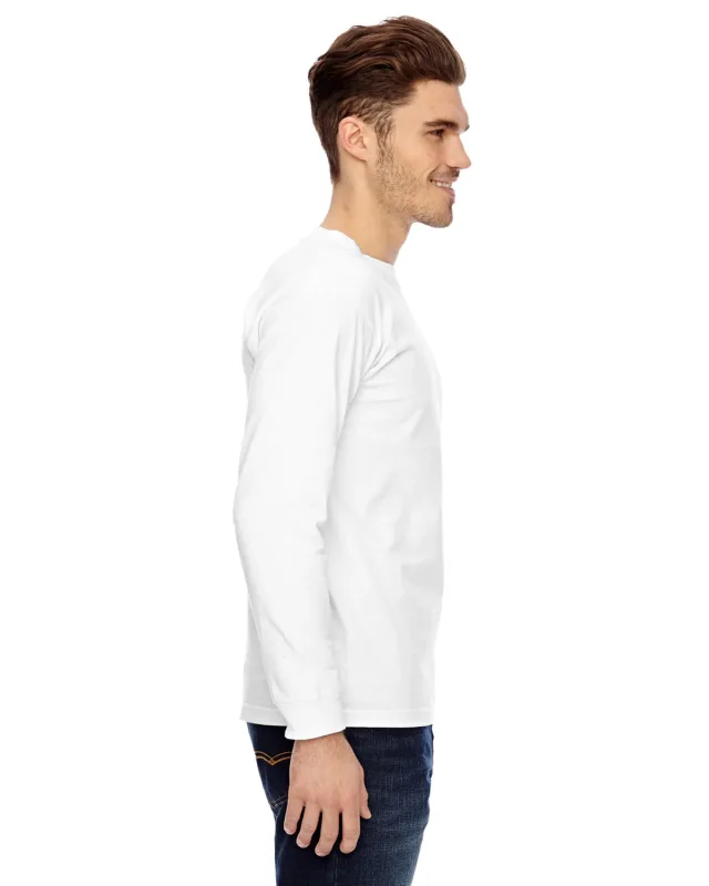 Bayside Unisex USA Made Heavyweight Long-Sleeve T-Shirt — view 3