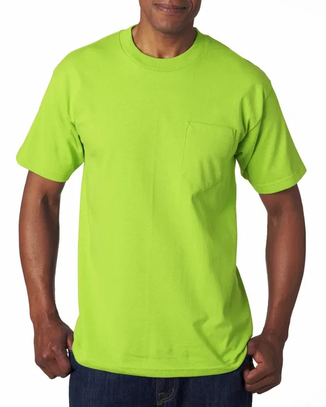 Bayside Unisex USA Made Heavyweight Pocket T-Shirt — view 11