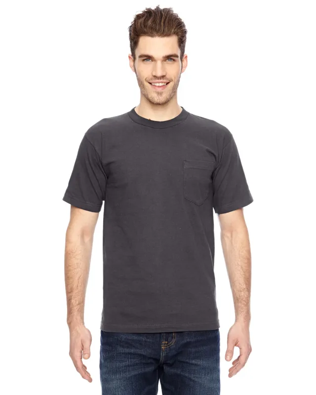 Bayside Unisex USA Made Heavyweight Pocket T-Shirt — view 14