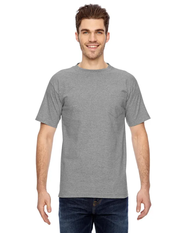 Bayside Unisex USA Made Heavyweight Pocket T-Shirt — view 20