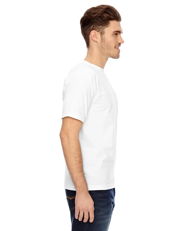 Bayside Unisex USA Made Heavyweight Pocket T-Shirt — view 3