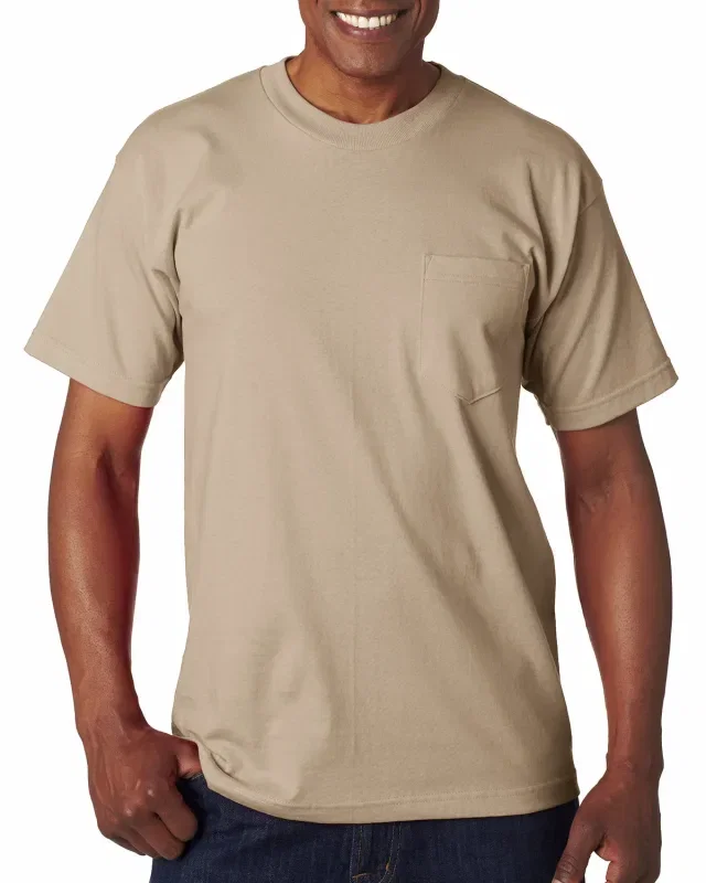 Bayside Unisex USA Made Heavyweight Pocket T-Shirt — view 38