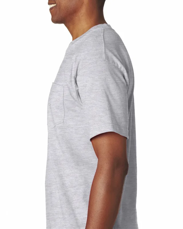 Bayside Unisex USA Made Heavyweight Pocket T-Shirt — view 6