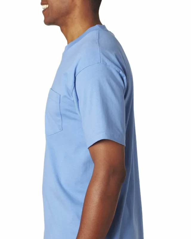 Bayside Unisex USA Made Heavyweight Pocket T-Shirt — view 9