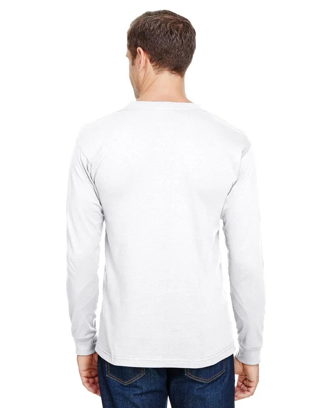 Bayside Unisex USA Made Long-Sleeve Pocket T-Shirt