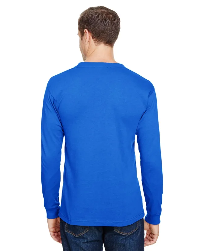 Bayside Unisex USA Made Long-Sleeve Pocket T-Shirt — view 22
