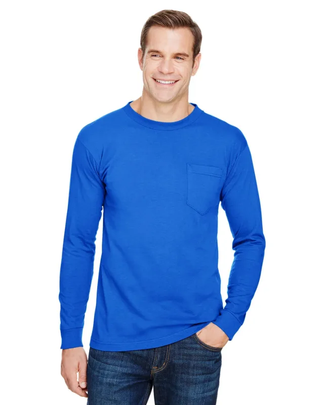 Bayside Unisex USA Made Long-Sleeve Pocket T-Shirt — view 23