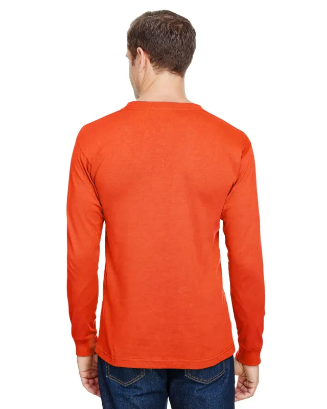 Bayside Unisex USA Made Long-Sleeve Pocket T-Shirt — view 28