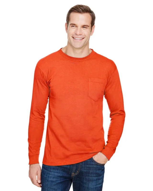 Bayside Unisex USA Made Long-Sleeve Pocket T-Shirt — view 29