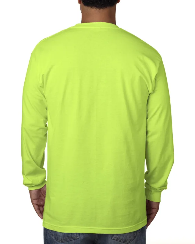 Bayside Unisex USA Made Midweight Long-Sleeve T-Shirt — view 4