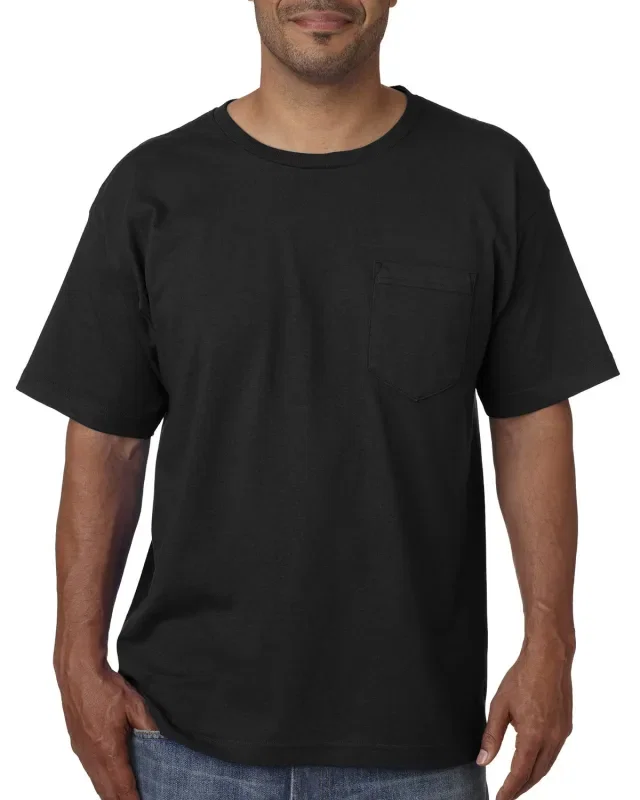Bayside Unisex USA Made Midweight Pocket T-Shirt — view 11