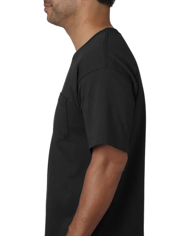 Bayside Unisex USA Made Midweight Pocket T-Shirt — view 12