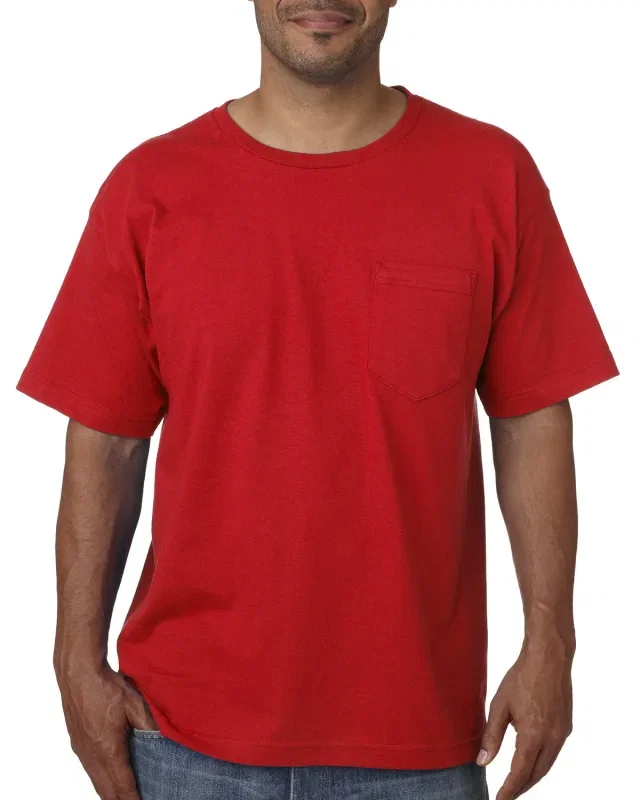 Bayside Unisex USA Made Midweight Pocket T-Shirt — view 14