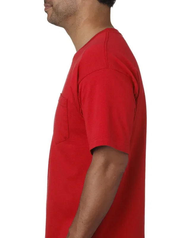 Bayside Unisex USA Made Midweight Pocket T-Shirt — view 15