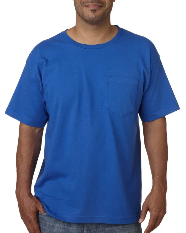 Bayside Unisex USA Made Midweight Pocket T-Shirt — view 17